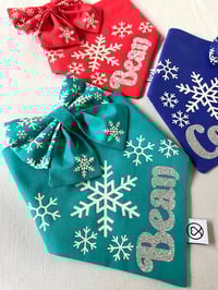 Image 12 of Snowflakes Sailor Bow / Bow Tie