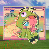 "cringe but free" print