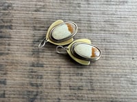 Image 7 of Jasper brass earrings n7