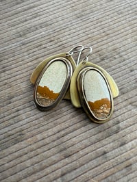 Image 15 of Jasper brass earrings n7