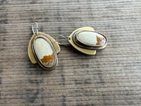 Image 18 of Jasper brass earrings n7