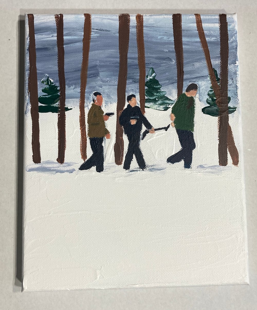 Image of The decorator 8” x 10” original on canvas 