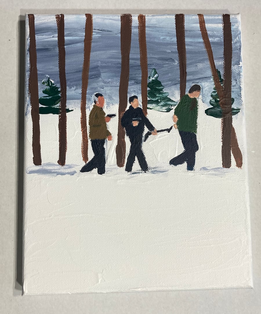 Image of The decorator 8” x 10” original on canvas 
