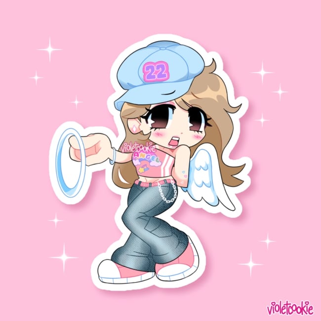 Lena Y2K Angel Sticker