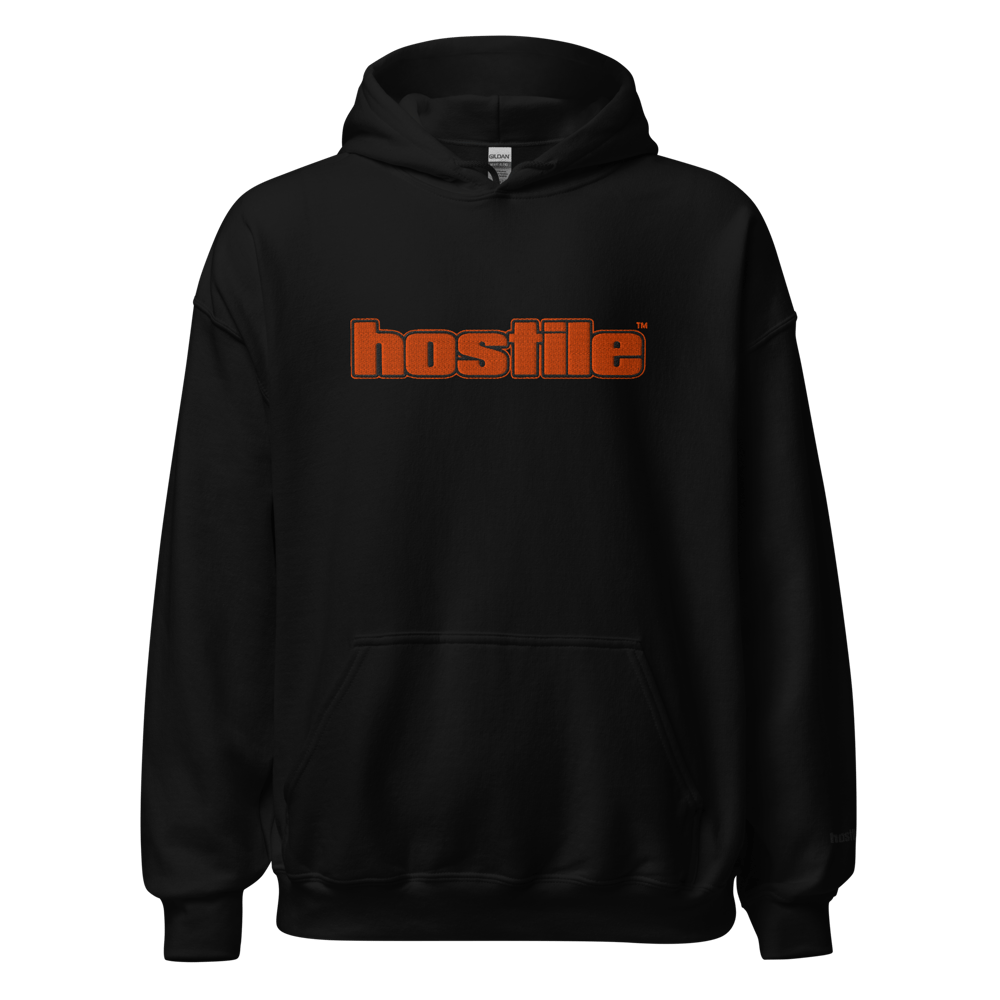 Image of Orange & Black logo hoodie