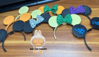 Image 4 of Labubu inspired 3D Printed Mouse Ears Headband with Bow & Secure Tab | Custom Colors