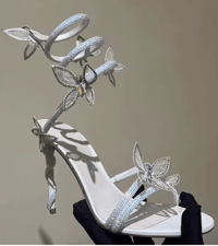 Image 1 of Diamond Butterfly Heels