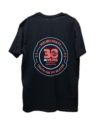 Image 2 of Malibu 30 Year Tee - Navy (Pink & Aqua) 