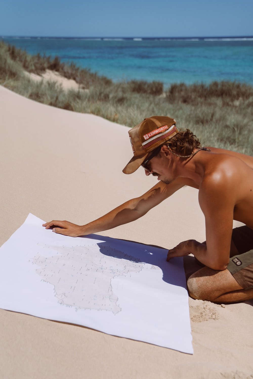 Image of Lapmap - Rolled Canvas Map of Australia