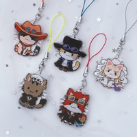 One Piece Cats Acrylic Charms