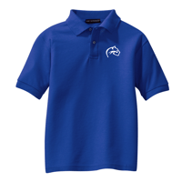 Embroidered Youth Polo - Royal Blue