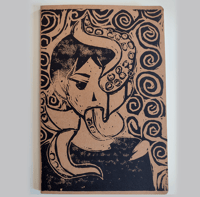 Image 3 of Linocut Notebook Set - Creepy Tentacles