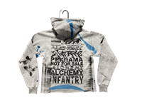 Image 2 of Sade Adu Black Panther Party Penn State custom screen print gray/black hoodie
