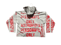 Image 2 of Authorized Personnel Only Sade Adu custom screen print gray/red hoodie