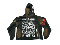 Image 2 of Sade Adu Akira Black Panther party black samurai Alpha Kappa Psi  screen print black/red hoodie