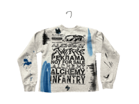 Image 2 of Sade Adu black panther party Penn State screen print gray/black hoodie