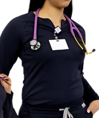 Image 2 of Long Sleeve Zip-Down Top 