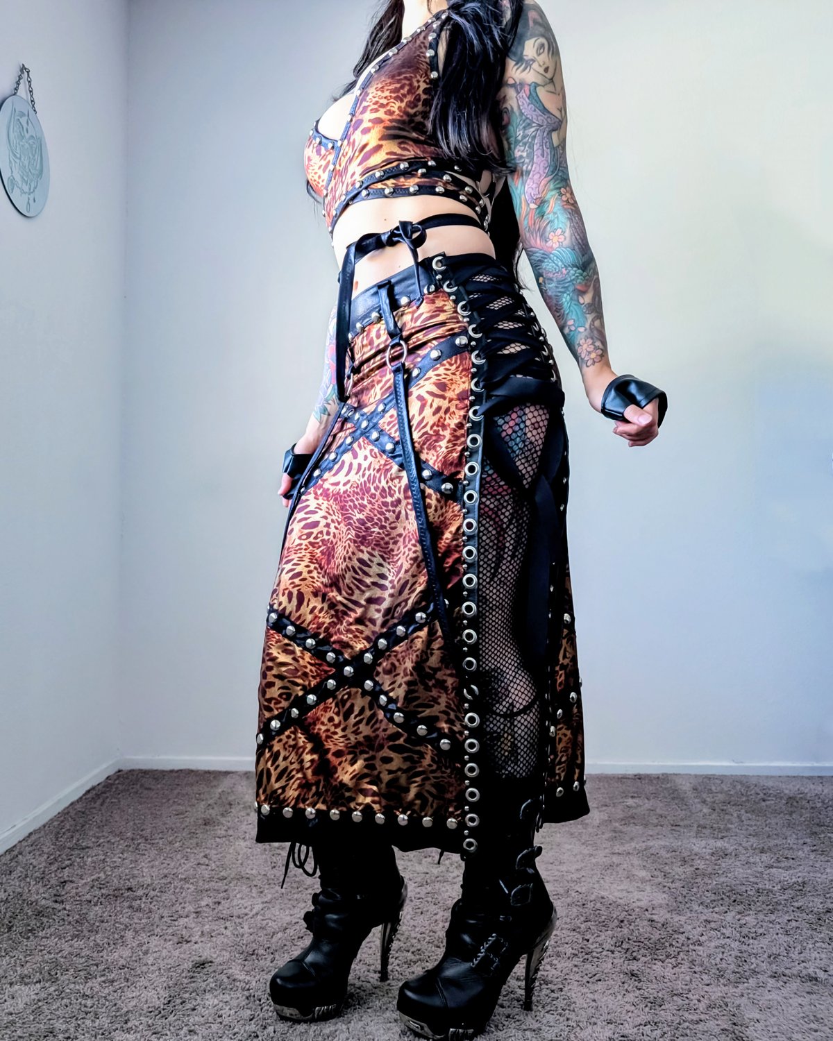 Bronze Cheetah Maxi Dress