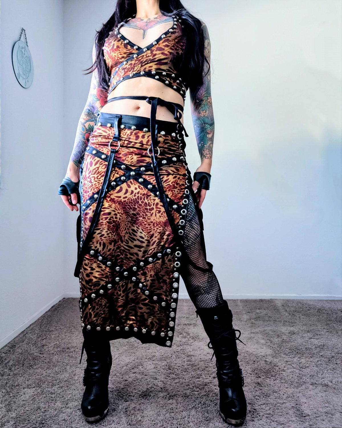 Bronze Cheetah Maxi Dress