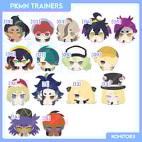 Image 3 of PKMN Trainer Keychains & Sticker (30+ designs)