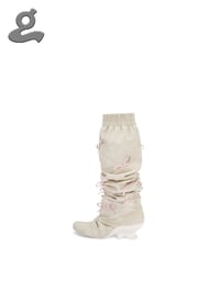 Image 3 of Off-white bow wedge high boots