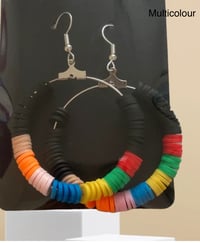 Handmade Multicoloured Clay Beaded Earrings – Elegant Lightweight Statement Jewelry Gift for Her