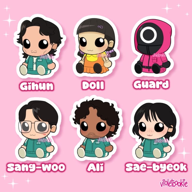 Squid Game Stickers [SERIES 1]
