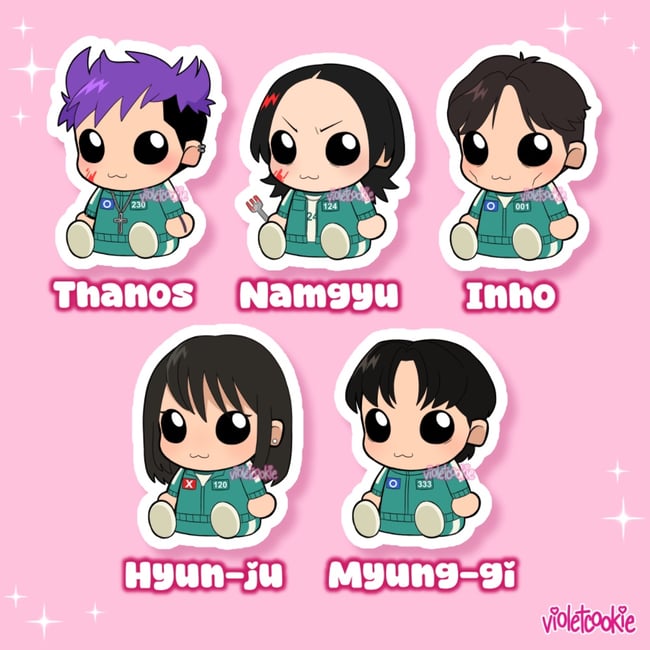Squid Game Stickers [SERIES 2]