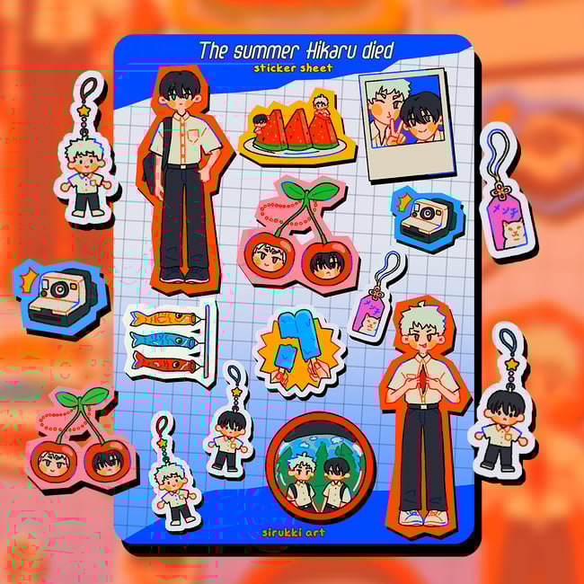 PRE-ORDER! The Summer Hikaru Died sticker sheet