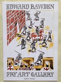 Image 1 of Edward Bawden Fry Gallery exhibition Card