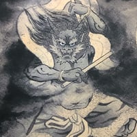 Image 2 of Raijin sepia Print