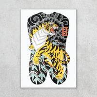 Image 1 of Tiger Backpiece Print