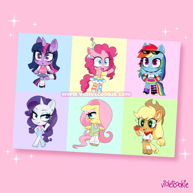 Print: Mane 6 Ponies