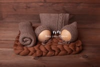 Image 1 of Knitted brown set