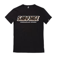 Image 1 of "TUNED OUT BLACK" T-SHIRT