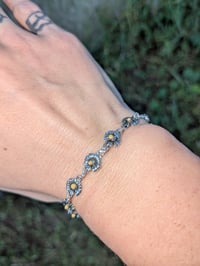 Image 1 of .925 Sunflower Bracelet