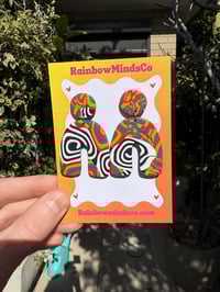 Image 1 of Retro rave polymer clay earrings 