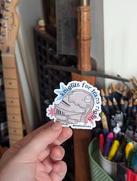 knights for trans rights sticker