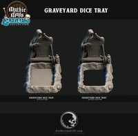 Image 2 of Grave Plot Dice Tray with Tombstone & Grim Reaper