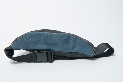 Image of BOSCO PARIS – Sac banane denim & toile de Jouy