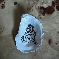 Image 1 of Copy of Gold Abstract Male Love Oyster Erotic Ornament/Incense Holder/Jewelry Bowl