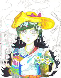 Girl with Flowers
