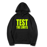 TEST THE LI,MITS HOODIE NEON GREEN/BLACK