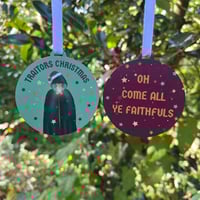 Image 2 of  The Traitors Inspired Double Sided Christmas Decoration