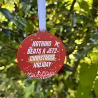 Image 1 of Jet2 Holiday Inspired Wooden Christmas Decoration