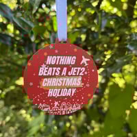 Image 2 of Jet2 Holiday Inspired Wooden Christmas Decoration
