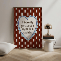 Image 1 of Cuppa & a Cuddle Print