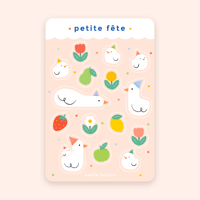 Image 1 of planche de stickers "petite fête"