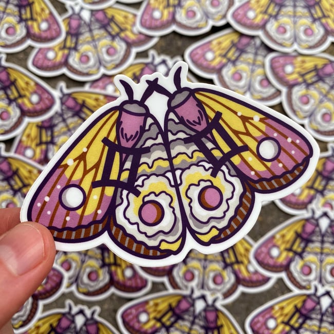 Zodiac Moth Stickers