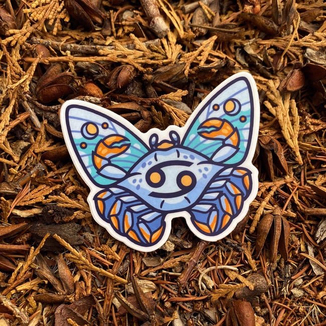 Zodiac Moth Stickers